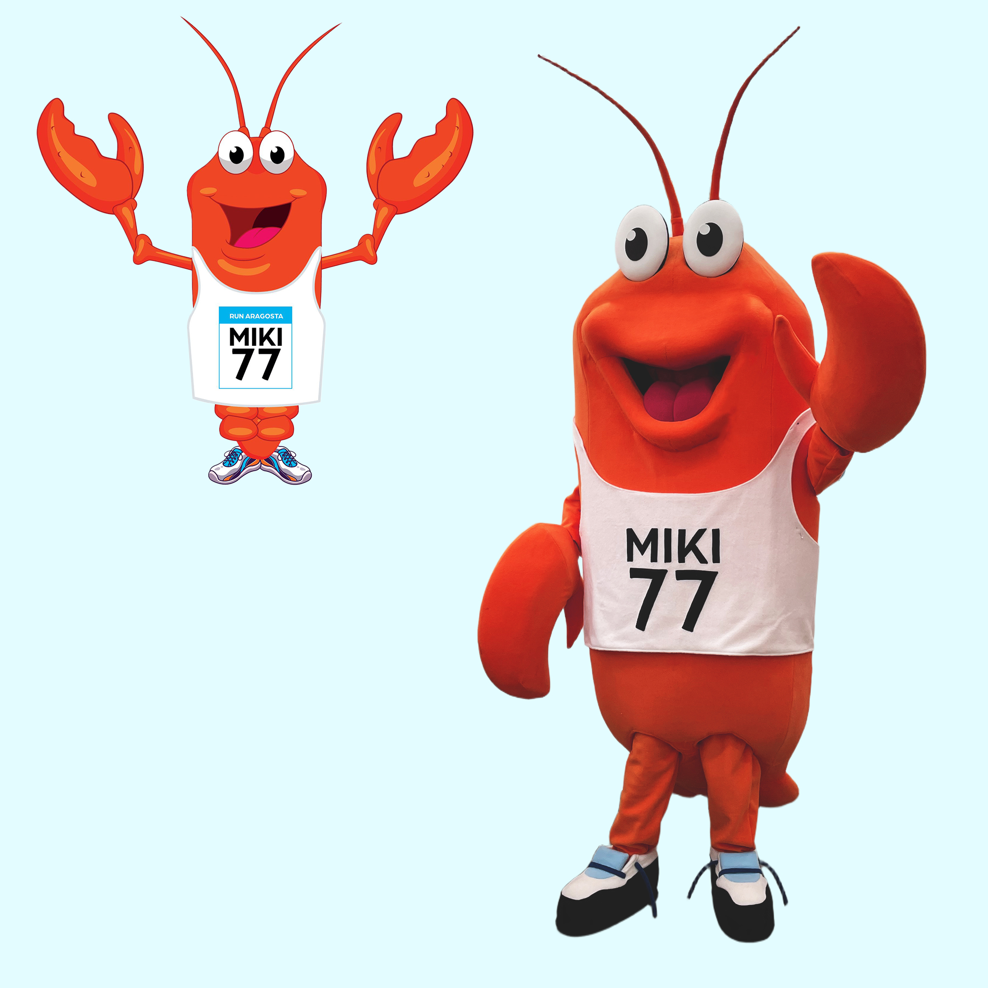 Mascotte Homard Miki